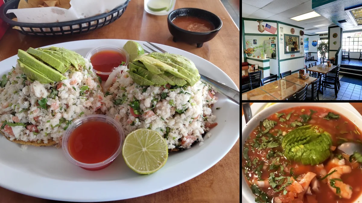 Colorful Mexican dishes served for dine-in meals.
